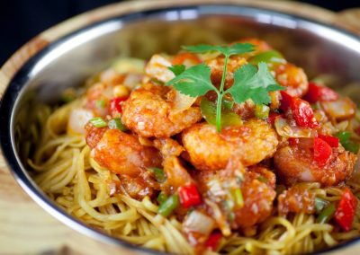 Garlic Shrimp Soft Noodle