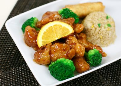 Orange Chicken Lunch Platter